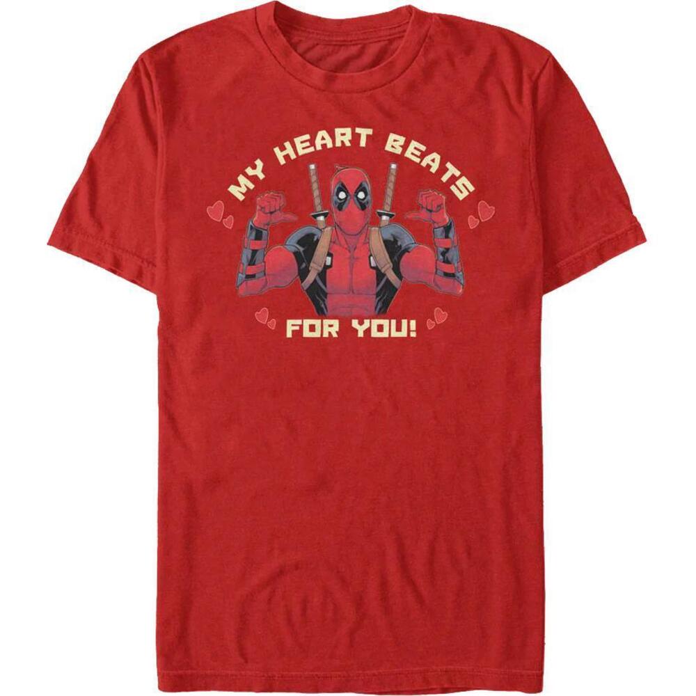 Deadpool My Heart Beats For You Marvel Comics Tshirt